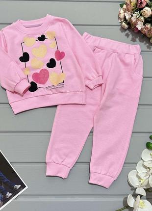 🐼костюм сердечки, двунитка