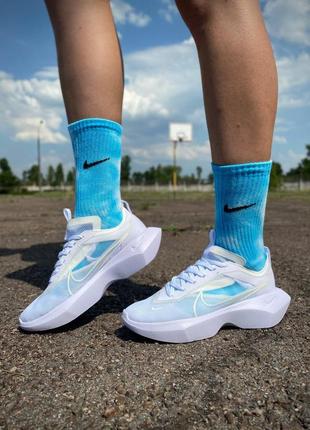 Женские кроссовки сетка легкие летние nike vista lite white толстая подошва найста бельё сетка