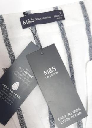 Сукня літня льон marks&amp;spencer/ платье летнее лён в полоску2 фото