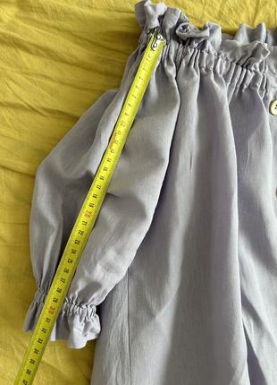 Сукня бузкова лляна 6-7 років2 фото