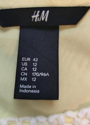 🔥🔥🔥 розпродаж 🔥🔥🔥жіноча прозора жовта мереживна блуза майка, h&m, розмір с-м5 фото