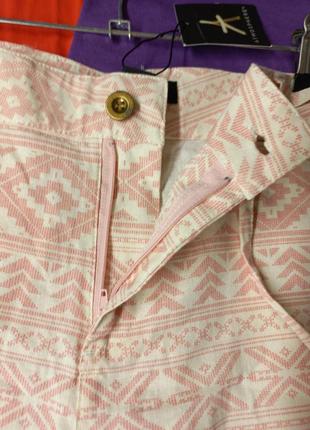 Стильные женские льняные шорты с карманами atmosphere размер 14 ( евр.40-42)3 фото