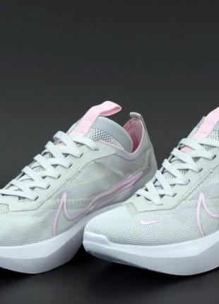 Женские кроссовки на высокой подошве nike vista light grey (найк зум виста в сером цвете)2 фото