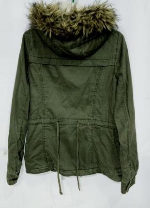 Hollister куртка парка женская зимняя на меху хаки размер s4 фото
