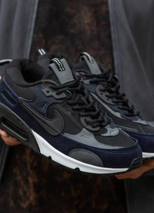 Мужские кроссовки nike air max 90 fortuna black blue 40-42-44-45