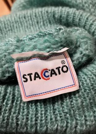 Мохеровый шерстяной объемный свитер оверсайз с воротником stacato8 фото