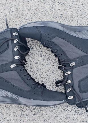 🍁timberland black🍁мужские чёрные демисезонные ботинки тимберленд.5 фото