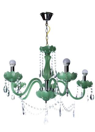 Люстра кришталева стельова, стельовий світильник sunlight на 5 ламп 1320/5