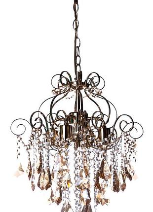 Люстра кришталева підвісна, світильник підвісний sunlight на 4 лампи 0779/4 e