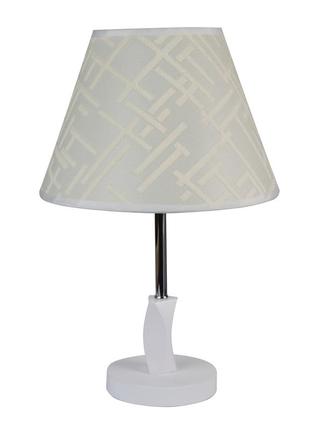 Настольная лампа, светильник декоративный c абажуром sunlight белый mt 2026 wt