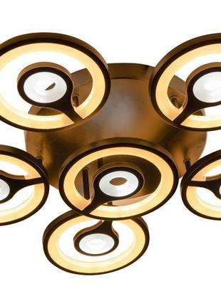 Потолочная led люстра, светильник светодиодный sunlight белый 1501 (630) wht