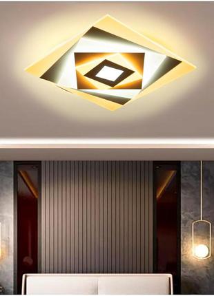 Стельова led люстра, світлодіодний світильник sunlight білий y1135/38w