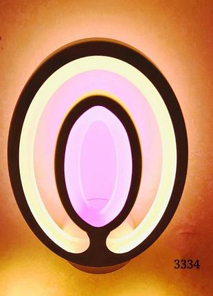 Светильник светодиодный настенный, led бра sunlight белый 3334