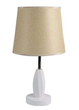 Настольная лампа, светильник декоративный c абажуром sunlight белый mt 3013 wt