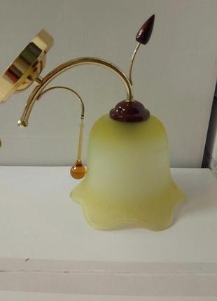 Світильник настінний, класичне бра sunlight скляний плафон 7103/1