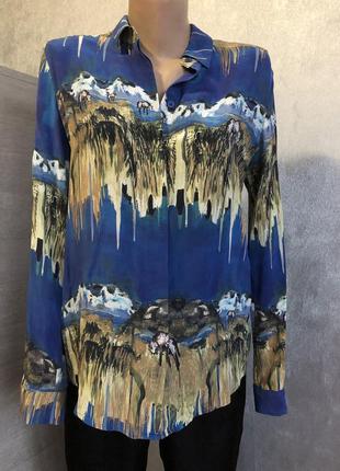 Шелковая блуза рубашка