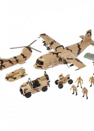 Ігровий набір zipp toys z military team військовий літак (1828-95a)