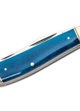 Нож cold steel mini trapper blue bone (cs-fl-mtrpr-b)3 фото