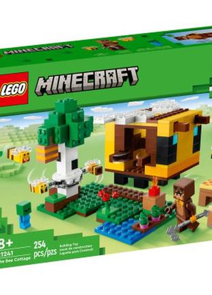 Конструктор lego minecraft бджолиний будиночок 254 деталі (21241-)