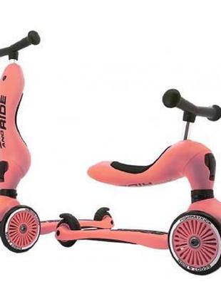 Самокат scoot&ride highwaykick-1 персик (sr-160629-peach) - топ продаж!3 фото