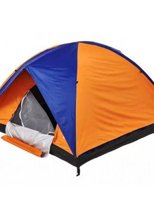 Палатка skif outdoor adventure ii 200x200 cm orange/blue (sotdl200ob) - топ продаж!3 фото