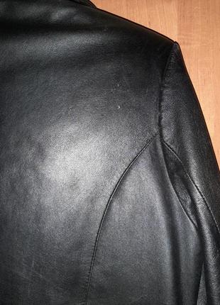 Пальто натуральная кожа,  вставки из меха нерпы3 фото
