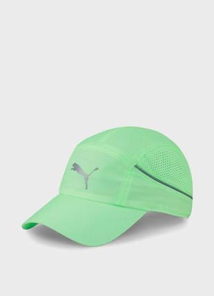 Кепка puma lightweight runner cap салатовый one size (02314709)