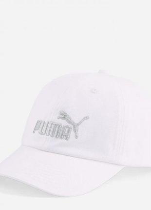 Кепка puma ess no.1 bb cap срібло-білий one size (02435707)