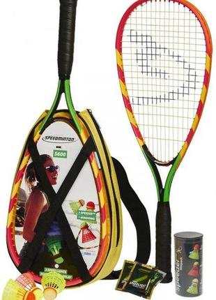 Набір speedminton set s600 червоний зелений (400065)