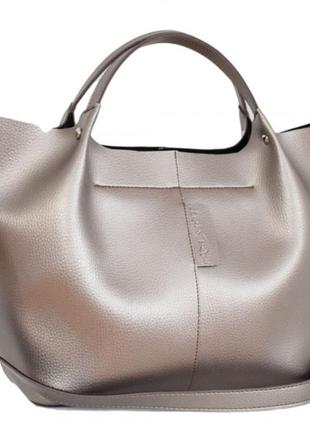Чёрная прочная женская молодёжная деловая сумка шоппер с короткими ручками или на плечо4 фото
