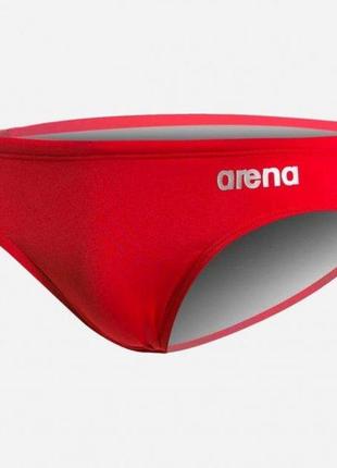 Плавки-слипы для мальчиков arena team swim briefs solid красный, белый 116см (004774-450)