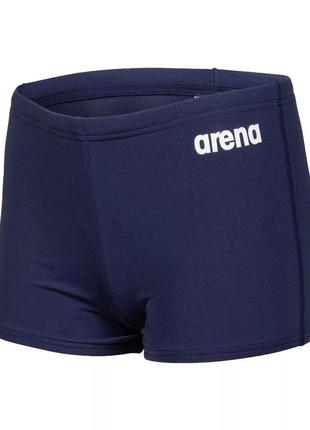 Плавки-боксеры для мальчиков arena boy's team swim short solid темно-синий 152см (004777-750)2 фото