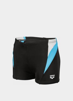 Плавки-боксеры для мальчиков arena swim short panel черный, белый, голубой 128см (006010-580)