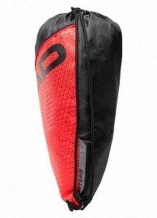 Рюкзак-мешок head tour team shoe sack bkrd красный черный (283-552 bkrd)4 фото