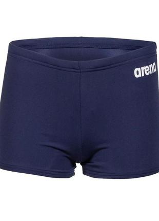 Плавки-боксеры для мальчиков arena boy's team swim short solid темно-синий 140см (004777-750)