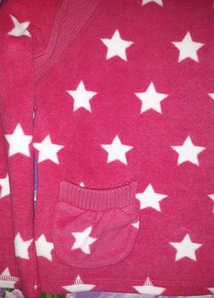 Флиска/флисовая кофта/свитер на девочку в звезды/104-1104 фото