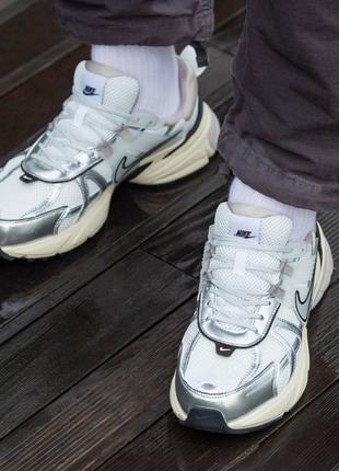 Женские кроссовки nike runtekk  "summit white metalic silver”#найе5 фото