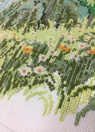 Готовая вышивка крестом водопад ручная работа для декора н1385,11