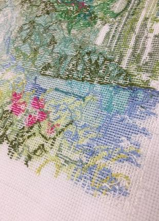 Готовая вышивка крестом водопад ручная работа для декора н1385,11