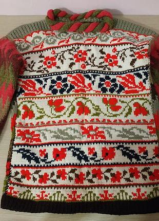 Ексклюзивний светр вишитий вязаний ручна робота