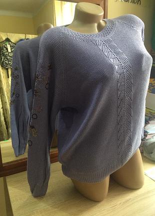 Красивая сиреневая кофта 3