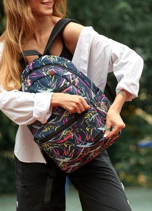 Жіночий рюкзак sambag zard lktn з принтом "abstract"8 фото