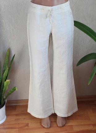 Натуральные брюки из льна mango 36 размер
