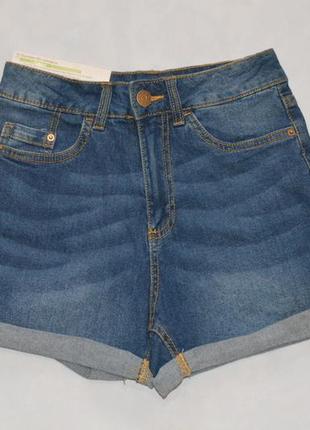Синие женские джинсовые шорты размер 42 esmara германия1 фото