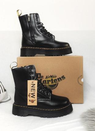 Шикарные кожаные ботинки dr.martens с теплым мехом (осень-зима-весна)😍