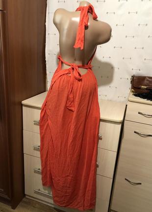 Туника - платье длинный сарафан с разрезом пляжный сарафан  платье2 фото