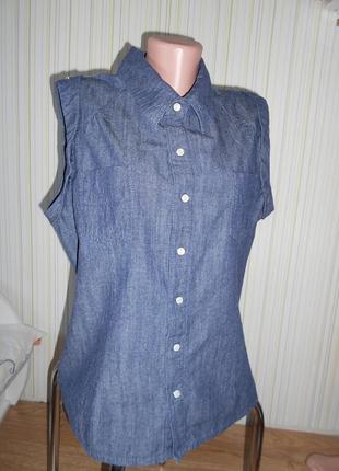#распродажа акция 1+1=3 #capri collection#летняя джинсовая рубашка #2 фото
