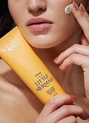 Водостойкий солнцезащитный крем kiko milano little mermaid face and body sun cream spf 50 150 ml