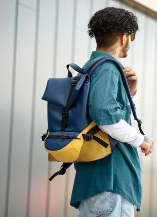 Чоловічий рюкзак sambag renedouble жовто-блакитний1 фото