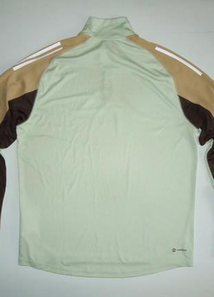 Лонгслив  adidas training long sleeve t-shirt green 2021г оригинал кофта (l)6 фото